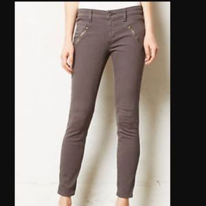 Pilcro & The Letterpress Grey Serif Moto Jeans